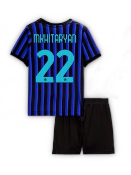 Inter Milan Henrikh Mkhitaryan #22 Replika Hemmakläder Barn 2025-26 Kortärmad (+ byxor)